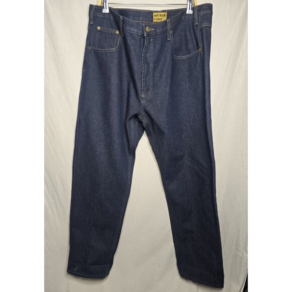 VTG Outback Rider Plaid Fleece Lined Heavy Denim Jeans - 2 PAIRS- Size 42- READ - Picture 9 of 16